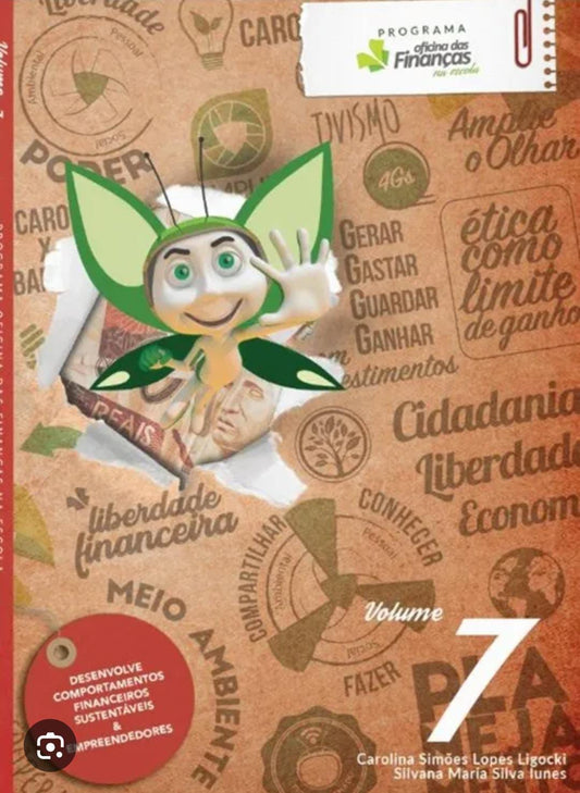 Pacote de livros do 7° ano ensino fundamental 2 com Material Didático e Oficina de Finanças